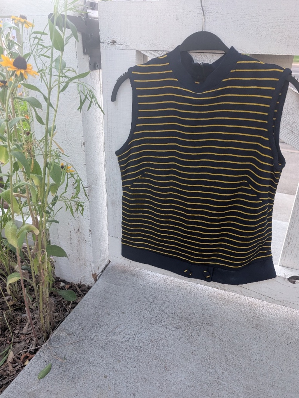Vintage 1960’s Navy&Yellow Stripped Tank